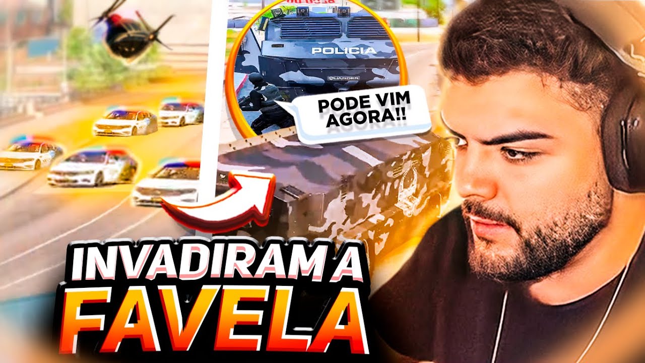 TENTARAM INVADIR A FAVELA DA GROTA no GTA RP!