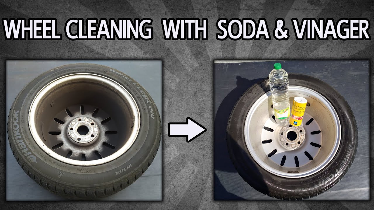 Wheel Cleaning with Soda & Vinager