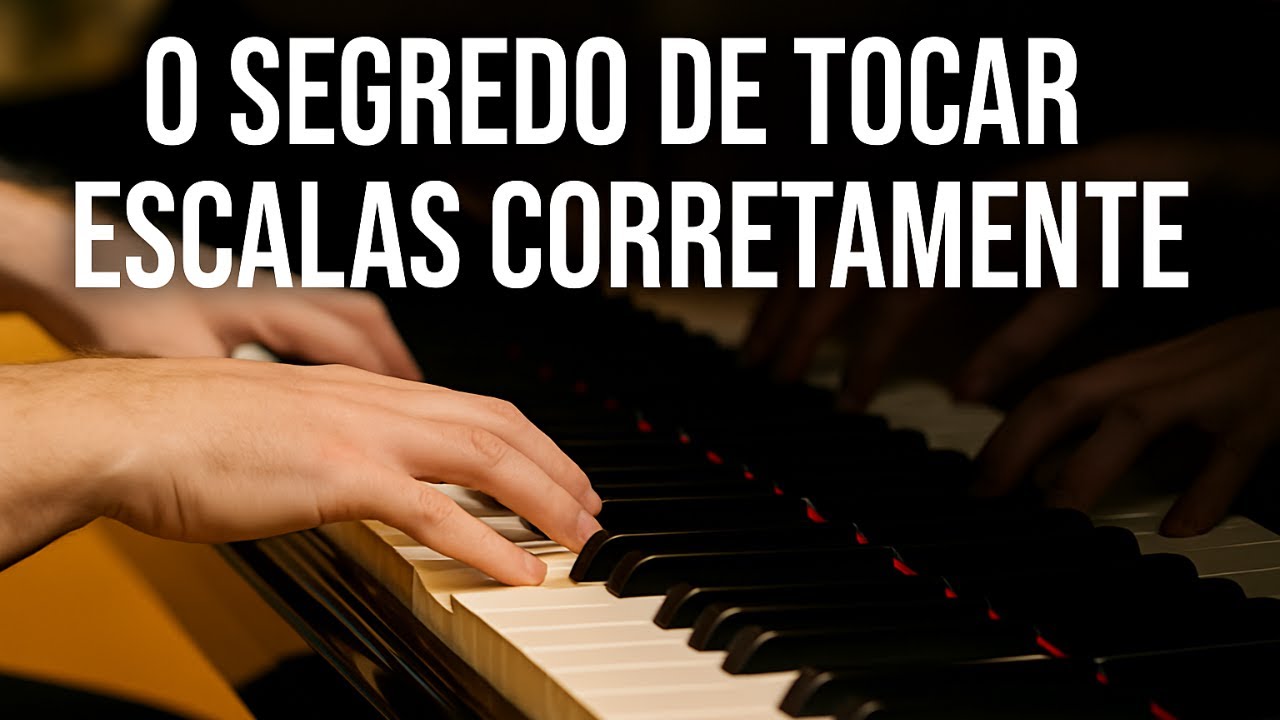 Como Tocar a Escala de DÓ MAIOR no Piano (Dedilhado Correto em Minutos!)