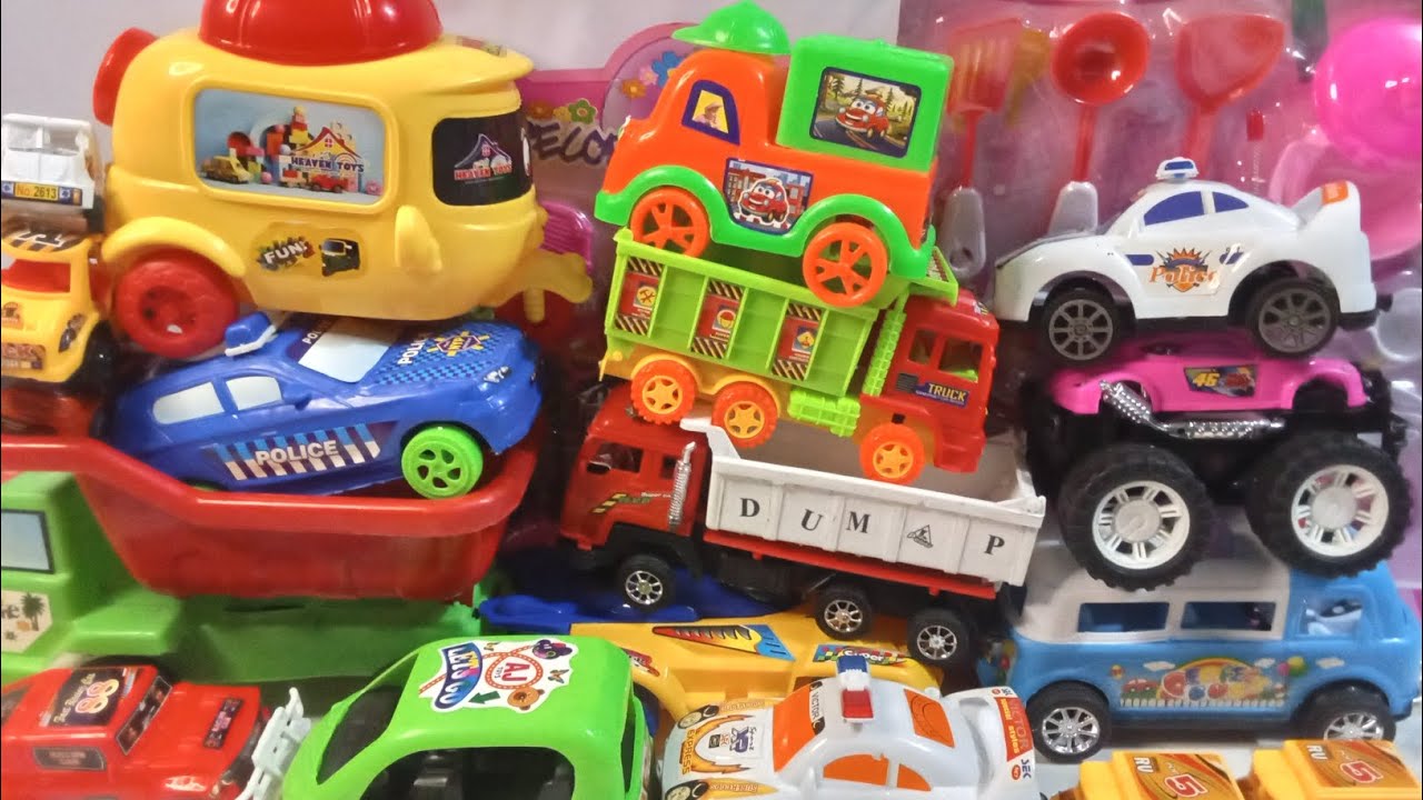 8:07 Minutes Satisfying Toys Unboxing | kitchen set Car Bus Truck ASMR toys sound 