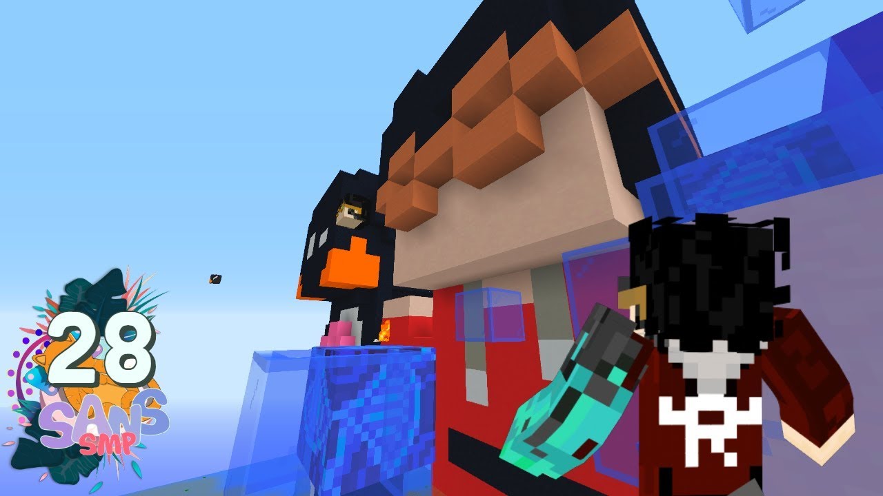Patung MEFELZ dan MOEND sang  Penjaga DESA!! #28 |SANS SMP| Minecraft Indonesia