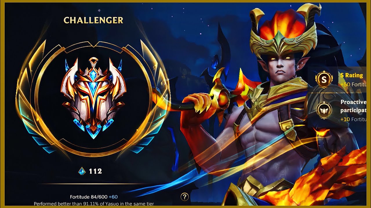 RANK CHALLENGER YASUO WILD RIFT