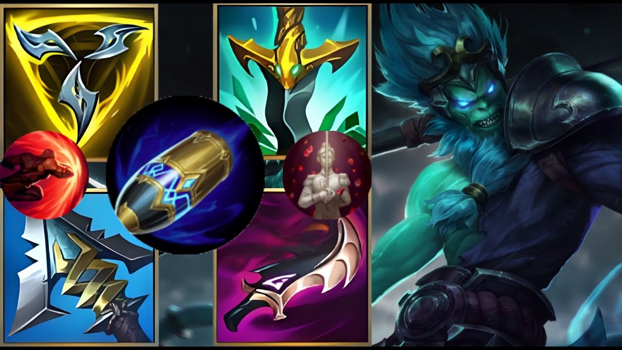 【LOL 手遊榜單大神】國服猴子絕活哥（Wild Rift Wukong）出裝符文推薦，教你上分技巧刷野抓人思路技巧