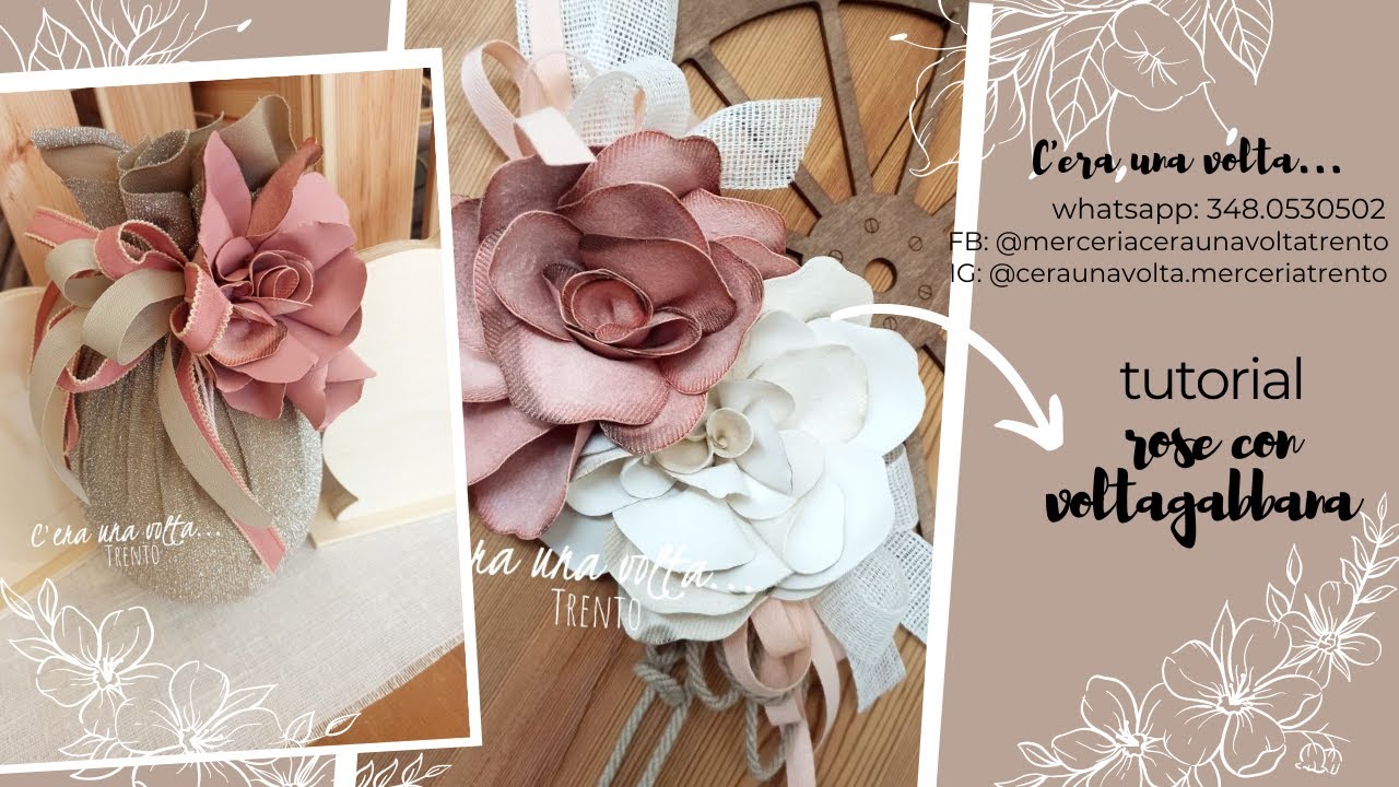 TUTORIAL ROSA CON NASTRO VOLTAGABBANA