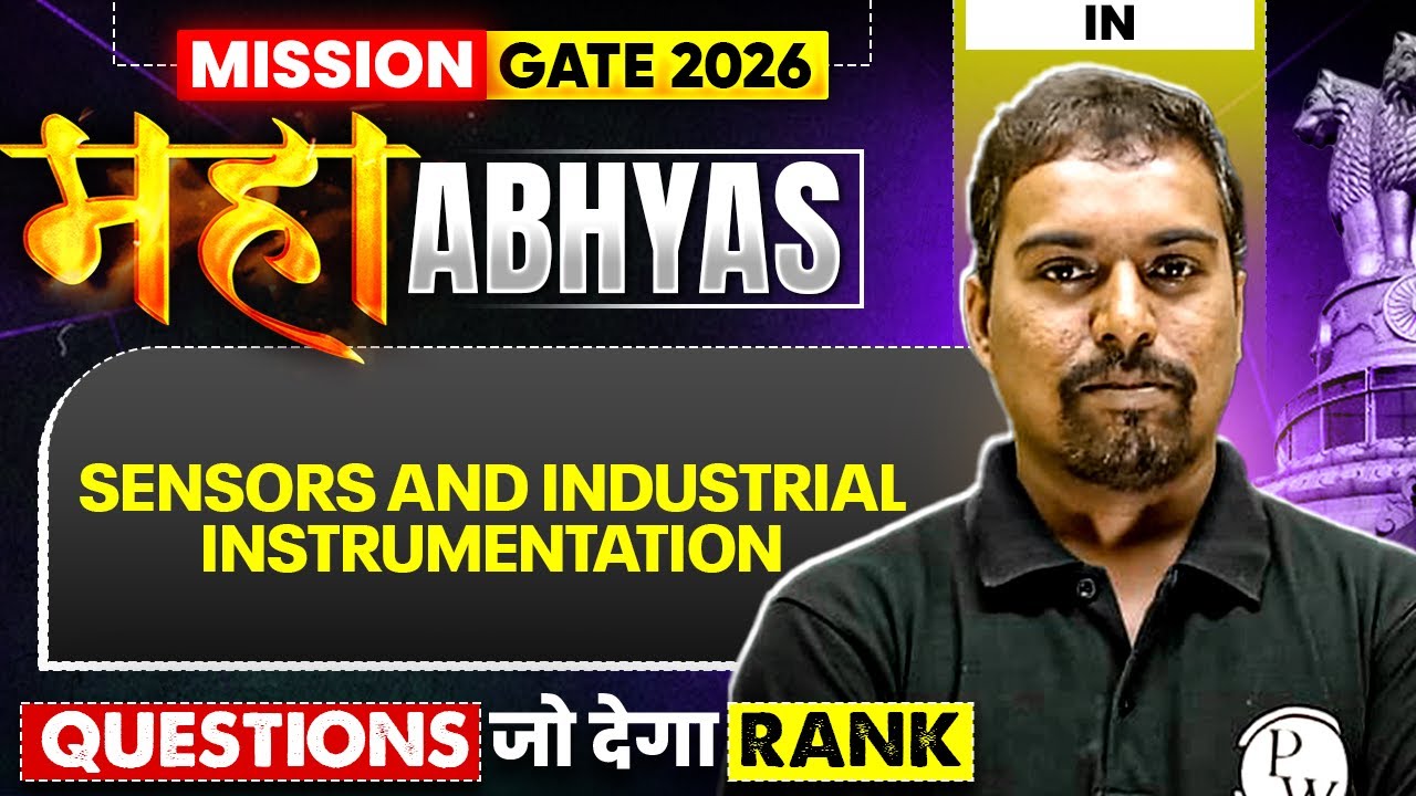 Sensors And Industrial Instrumentation | Most Asked Questions | IN | GATE 2026 Maha Abhyas