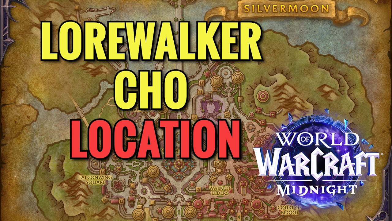 Lorewalker Cho Location, In Silvermoon City (WoW Midnight)