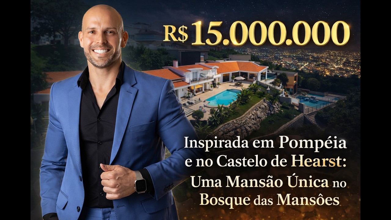 Inspirada em Pompéia e no Castelo de Hearst: Uma Mansão Única no Bosque das Mansões.