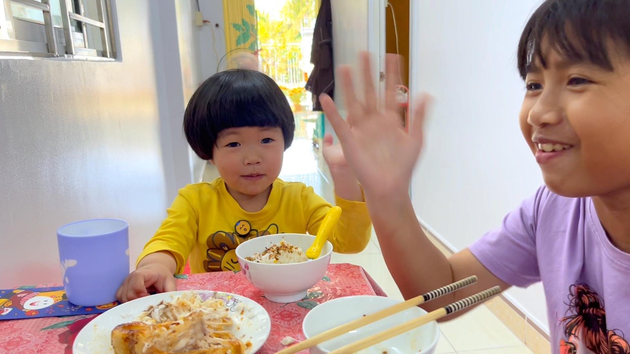 |940| Cá điêu hông nướng nước mắm 3 Na thích ăn hơn thịt heo | Trần Tiên JP Family