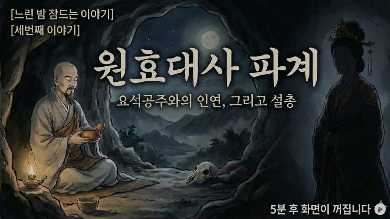 [1시간 30분] 5분 뒤 화면이 꺼집니다 🌑 | 스스로 감옥을 깨고 나온 원효 (수면 낭독)