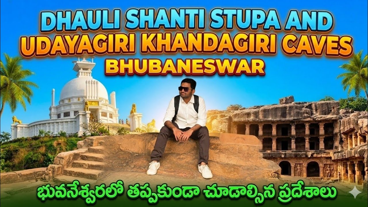 Dauli Shanti Stupa| Udayagiri & Kandagiri Caves| Bhubaneshwar City Tour part 2