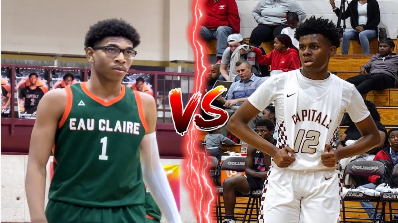 Rival teams Eau Claire vs Columbia high varsity basketball (Gets Heated)