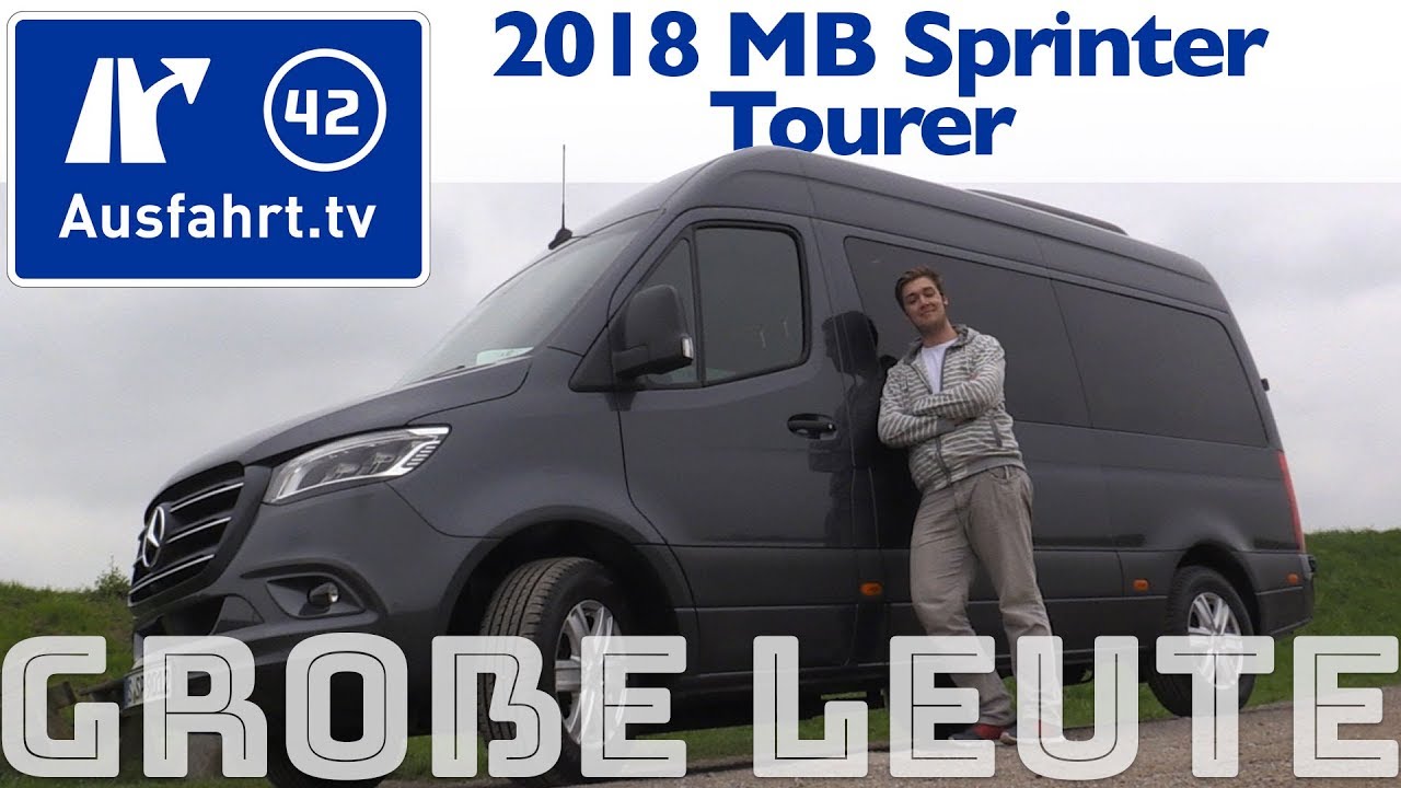 Mercedes Sprinter Tourer für große Personen? Ausfahrt.tv hilft.