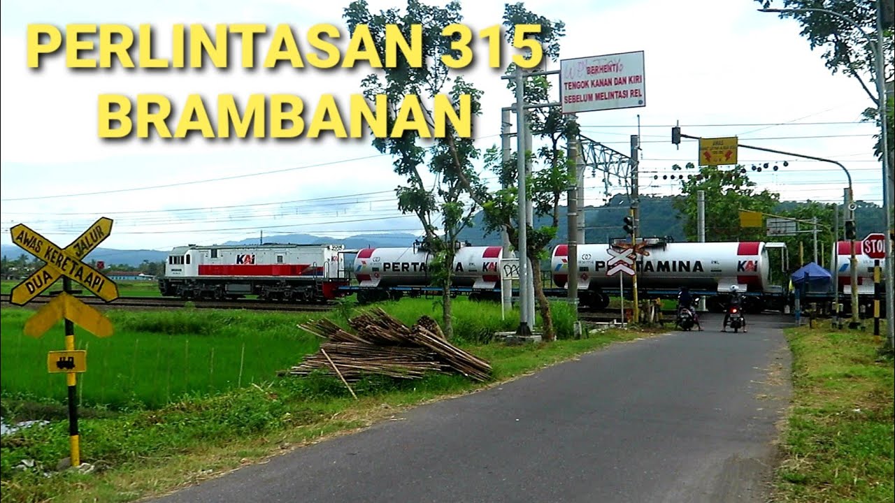 SANCAKA NGEBUT DI PERLINTASAN 315 TIMUR STASIUN BRAMBANAN (KIDUL WS/KOTESAN)