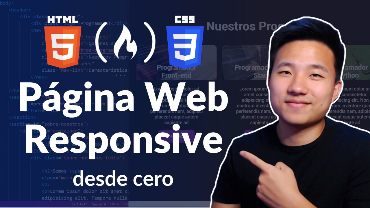 Crea una P&aacute;gina Web Responsive con HTML y CSS