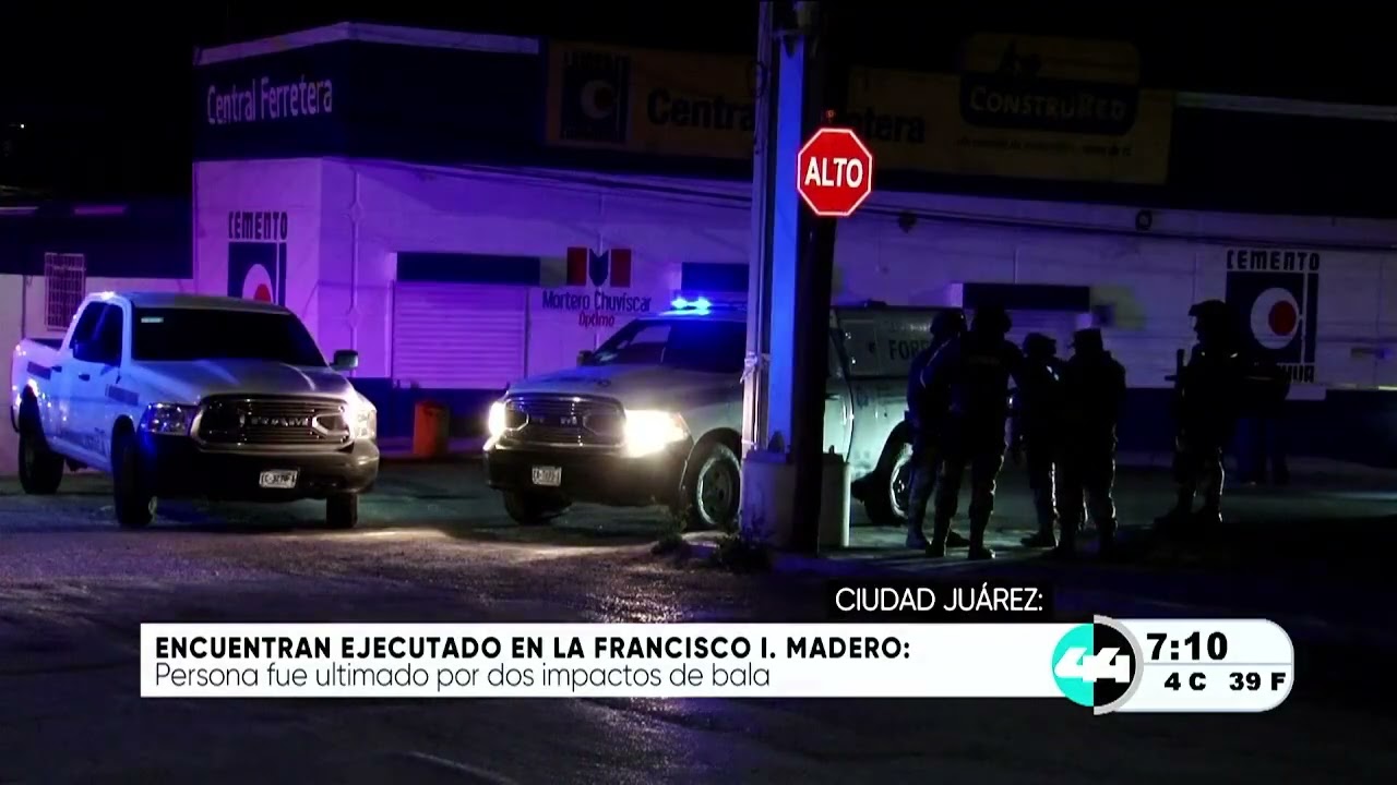 Encuentran ejecutado en la Francisco I. Madero