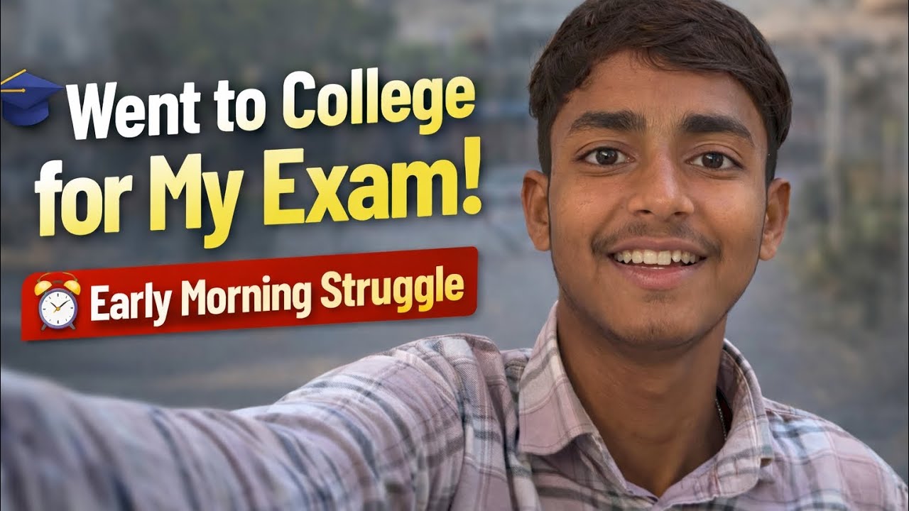 Went to college for My Exam! 😊 Morning struggle 🥱 (28/75) Daily Vlog 😍