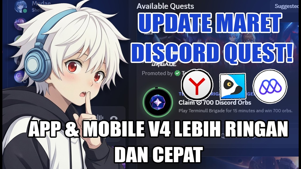 Update Maret 2026 Bypass Discord Quest Tanpa Nonton VIdeo & Bermain Game SUPPORT MOBILE MISES/YANDEX
