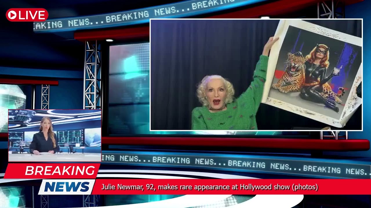 Julie Newmar, 92, makes rare appearance at Hollywood show (photos)