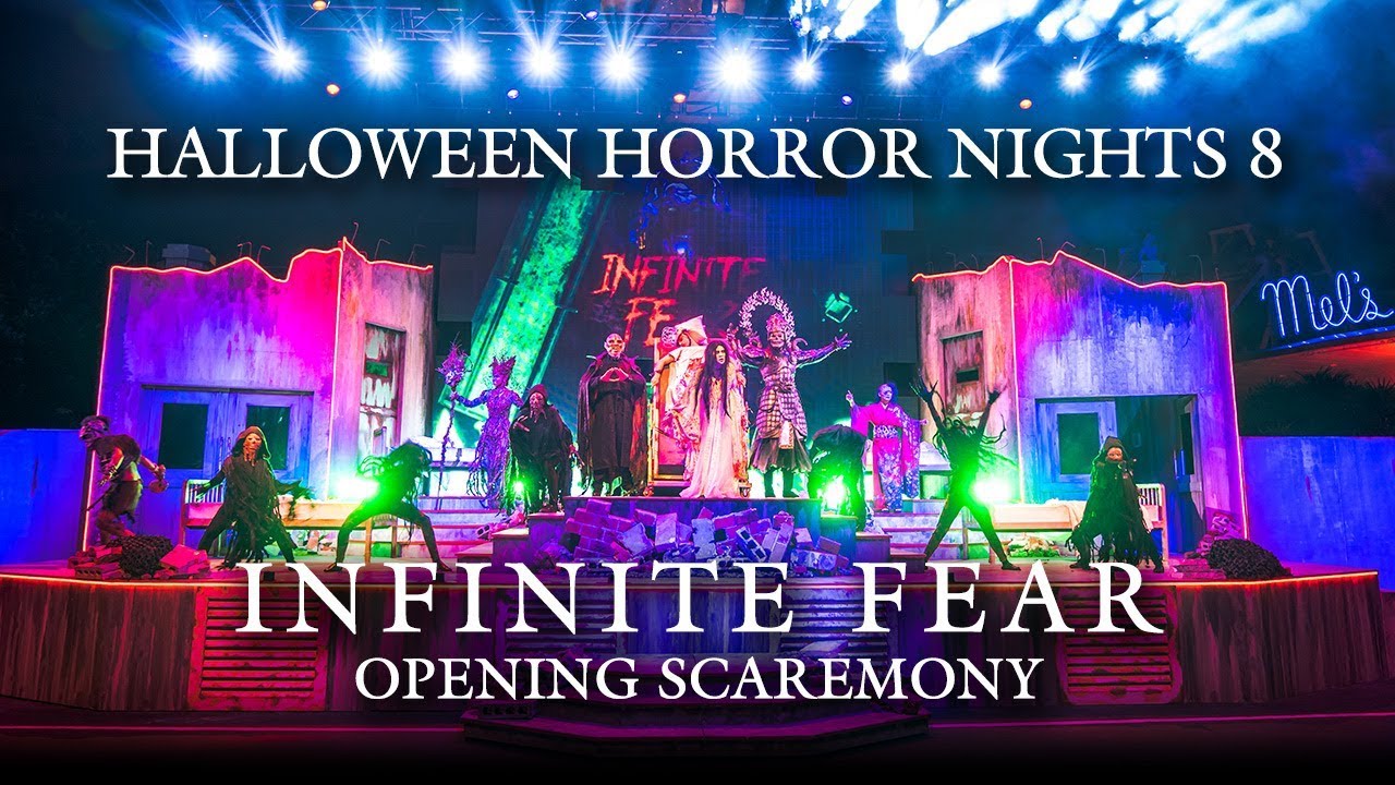 INFINITE FEAR Opening Scaremony show at Halloween Horror Nights 8 2018
