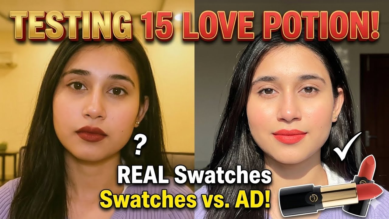 MARS Plush Velvet Lipstick 15 Love Potion | Honest Review + Swatches #marslipstick #makeup #vlog 
