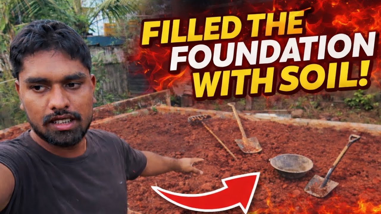 Filled the Foundation with Soil | House Construction Update 🏠