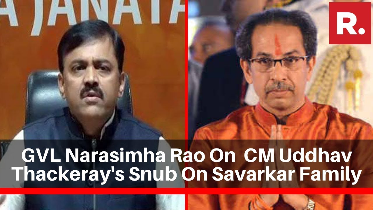 BJP's GVL Narasimha Rao Speaks To Republic TV Over CM Uddhav Thackeray's Snub On Savarkar Family