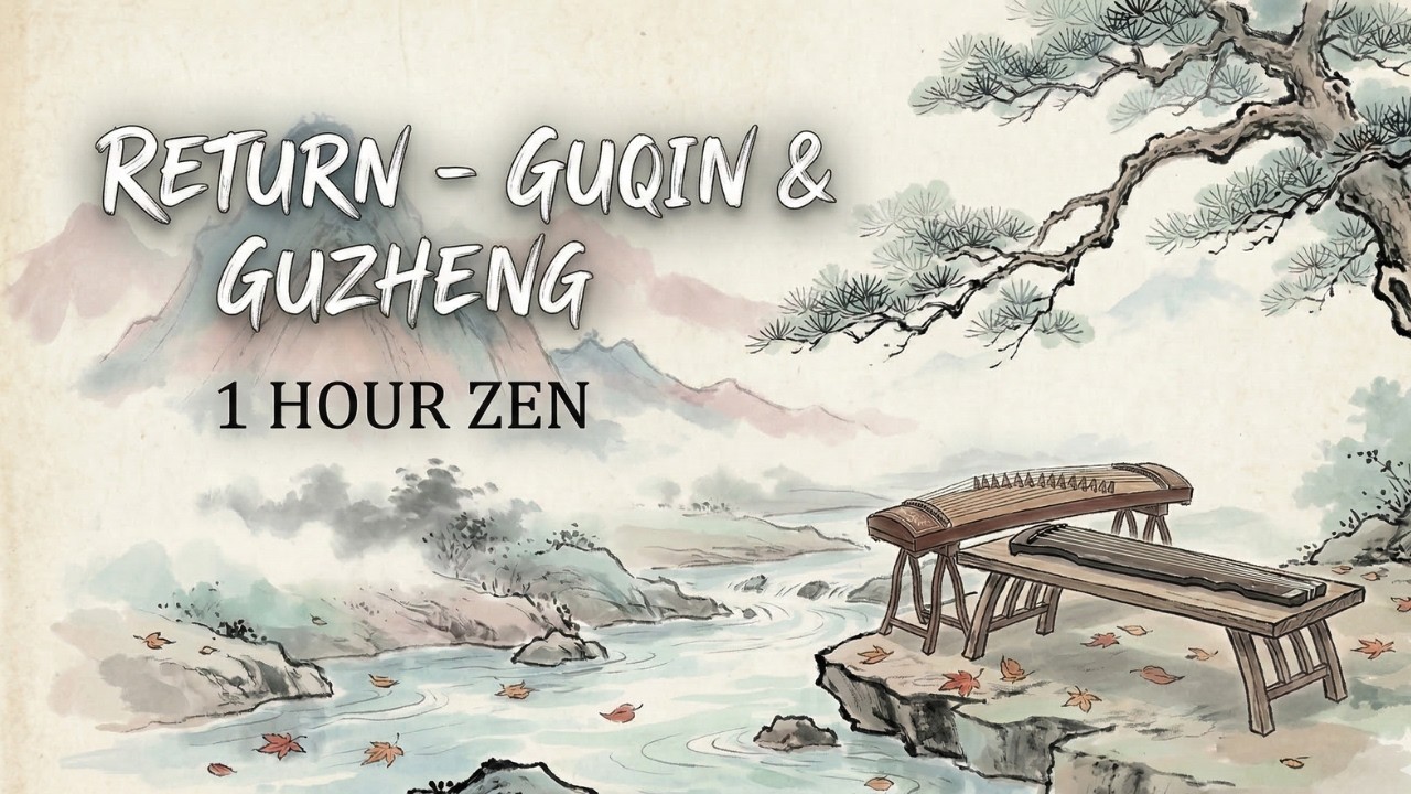 1 HOUR Deep Meditation 🍂 Return - Calming Guqin & Guzheng Duet