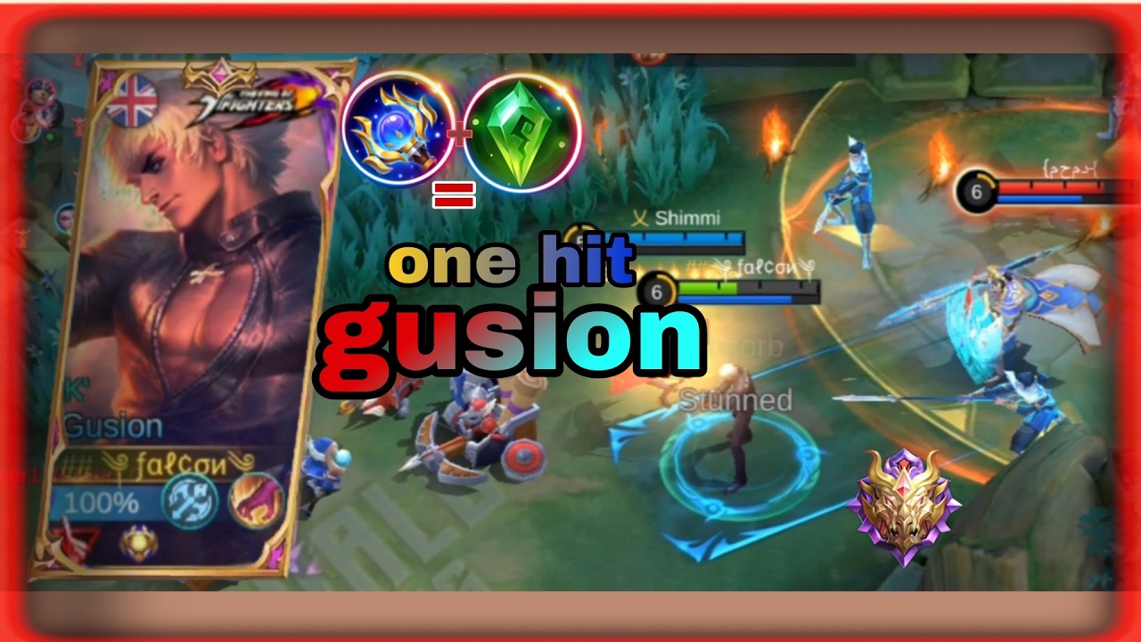 Gusion jungle in solo rank 1000 star ++ fast rotation and broken ganks mobile legend -MLBB