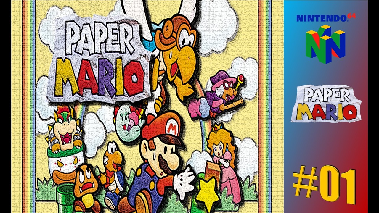 PAPER MARIO - NINTENDO 64 - ESPAÑOL CASTELLANO - Capítulo 01: PUEBLO GOOMBA Y CIUDAD TOAD