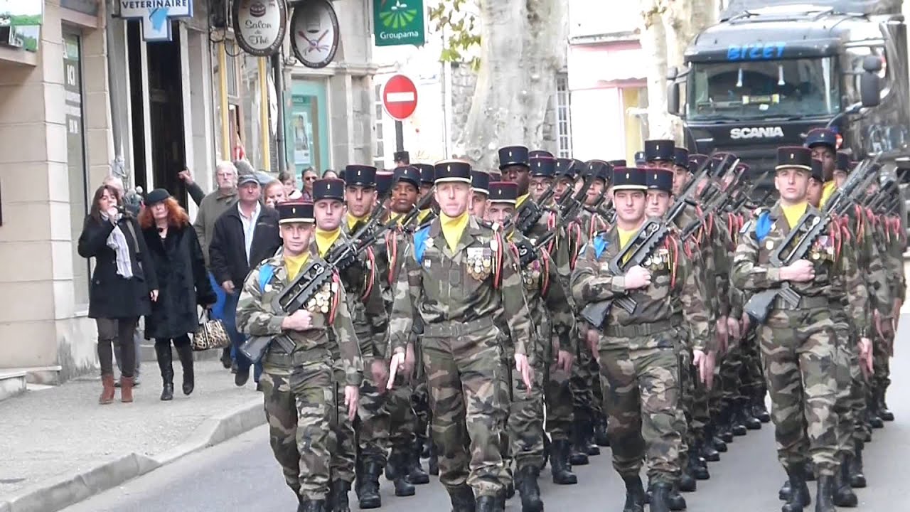 Remise fourragère 1ère Cie 126ème RI 12.12.2013