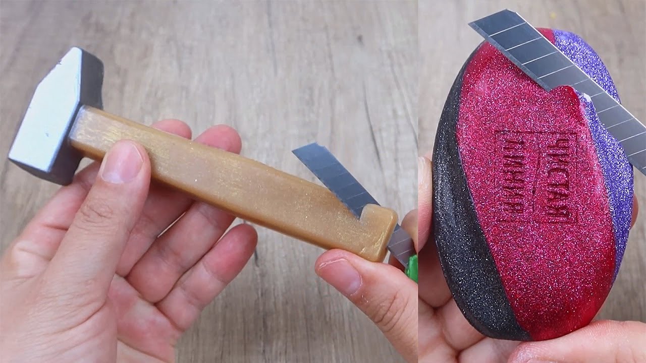 Relaxing Soap Cutting ASMR. Satisfying Soap and lipstick cutting. Corte de jabón - 1070