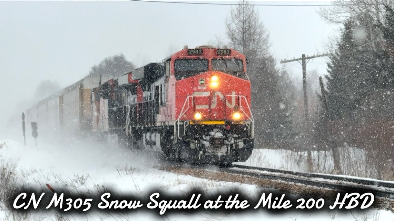 CN M305, Snow Squall at the Mile 200 HBD 
