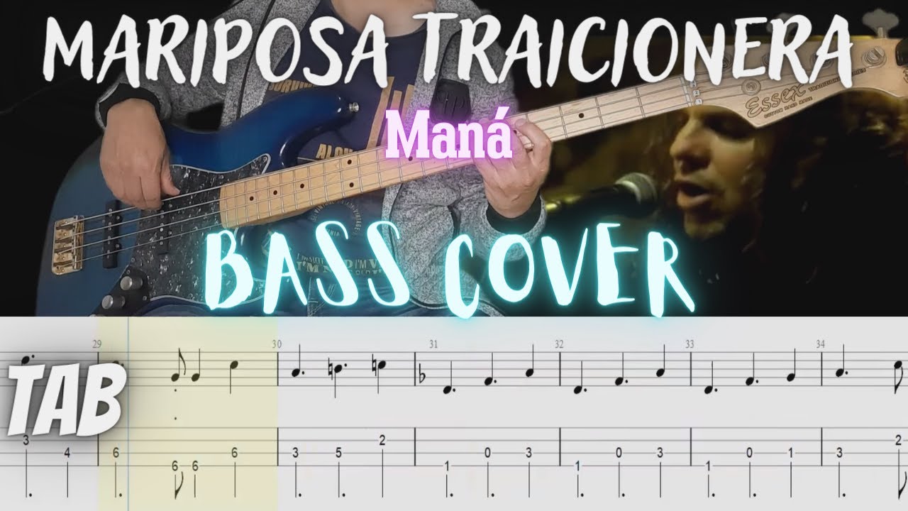 Maná - Mariposa Traicionera Bajo Electrico Bass Cover