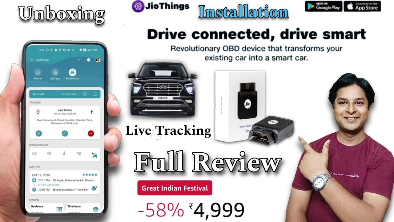 Jio Motive 2023 | Jio Motive Installation | Unboxing And Full Review | OBD Tracker Device @jio