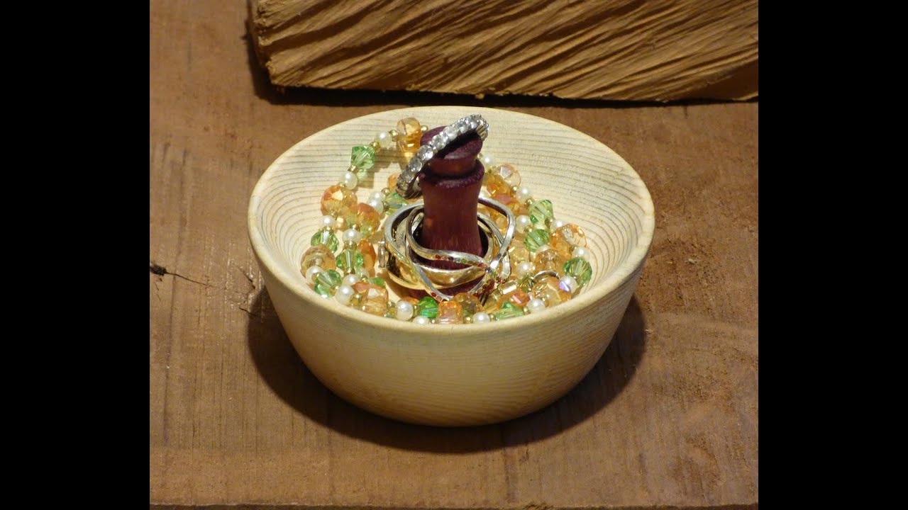 Wood turning Pine 2x4 Ring and Jewelry Holder Easy Gift!