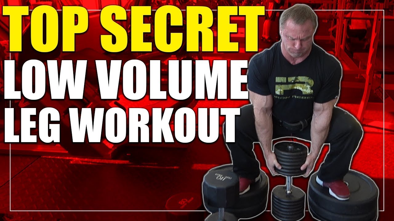 Top Secret Low Volume Leg Workout | For Mass