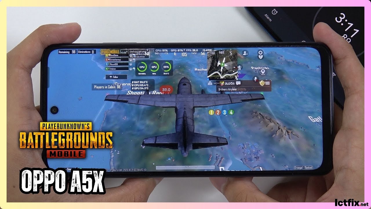Oppo A5x PUBG Mobile Gaming test | Snapdragon 6s Gen 1, 90Hz Display