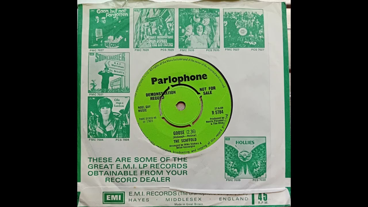 The Scaffold - Goose (1969 Parlophon R 5784 b-side) Vinyl rip