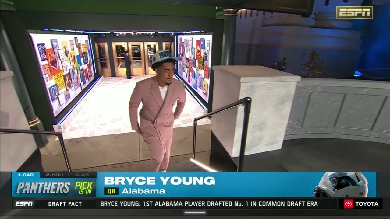 Bryce Young gets drafted to North Carolina Panthers for the #1 pick of the 2023 NFL draft