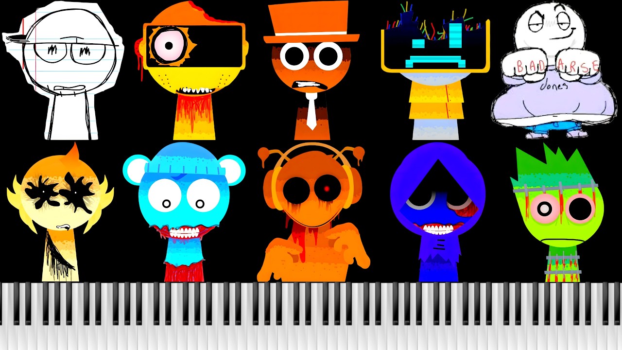 Incredibox Sprunki: Retake Shifted (Full Mod Showcase) - Satisfying Piano Cover 🎨 #sprunki #piano