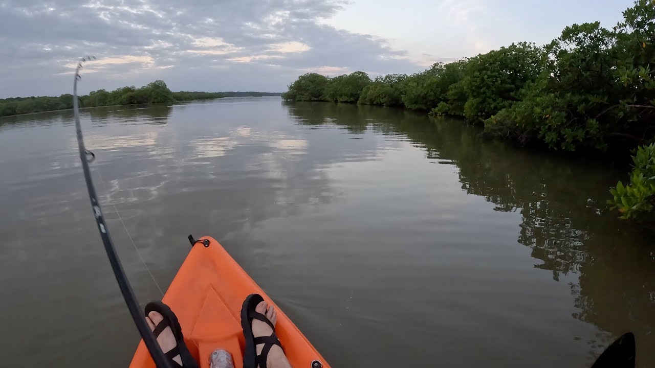 DIY Kayak Fishing Bocas Del Toro area from Isla Bastimento near Red Frog in Panama