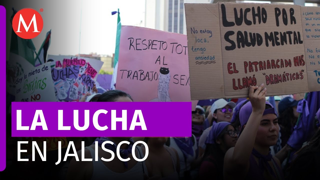 Colectivos feministas salen a marchar por el 8M en Jalisco
