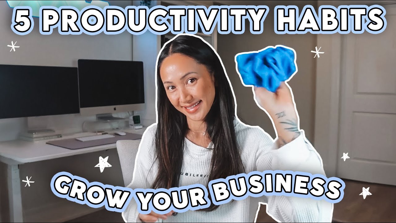 5 Habits for Small Business Success ✨How to stay productive & grow 🌱🖤