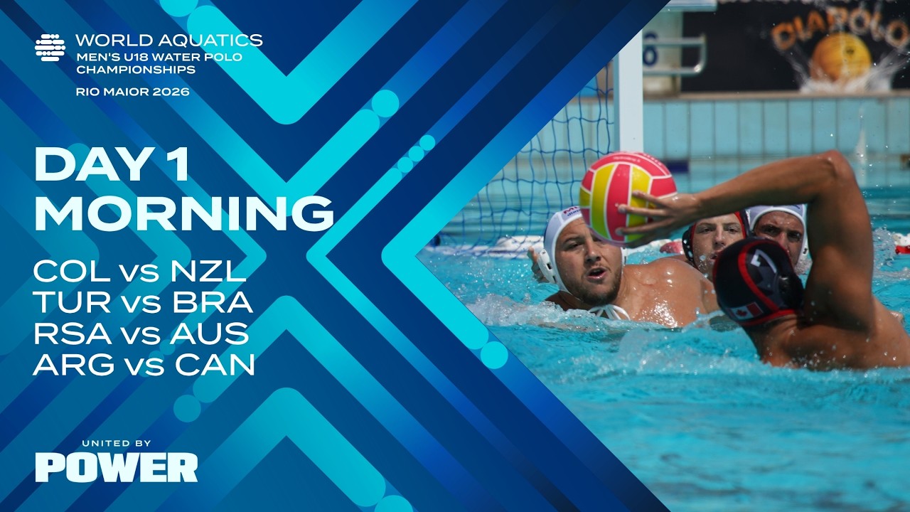 Morning Session | Day 1 | Groups | World Aquatics Men's U18 Water Polo Championships 2026