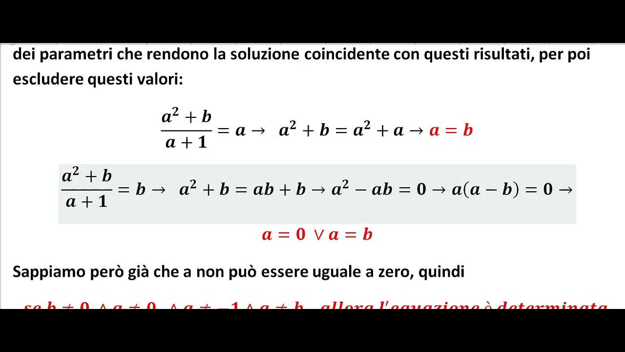 equazioni letterali fratte :parte 2