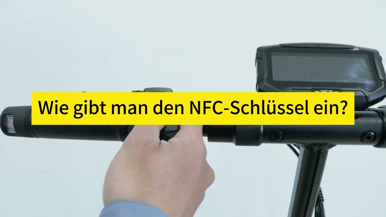 RCB D7 PRO Ultra:RCB Elektroroller- Wie gibt man den NFC-Schlüssel ein