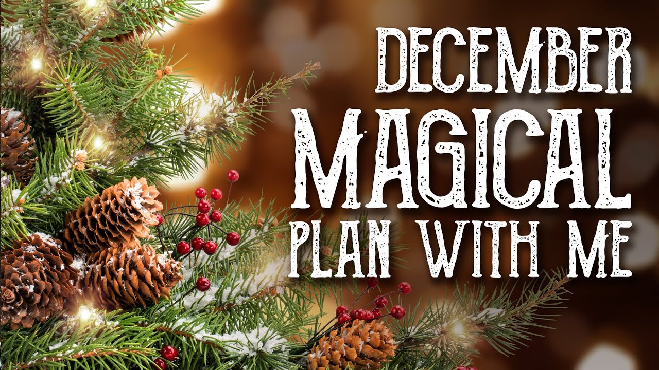 December Plan With Me -Yule themed stickers & planning for the holidays - Magical Crafting