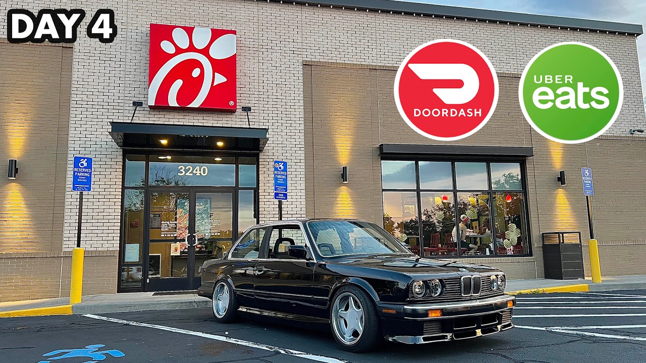 Day 4: Fall POV Delivering Uber Eats + DoorDash In My 500whp Turbo E30