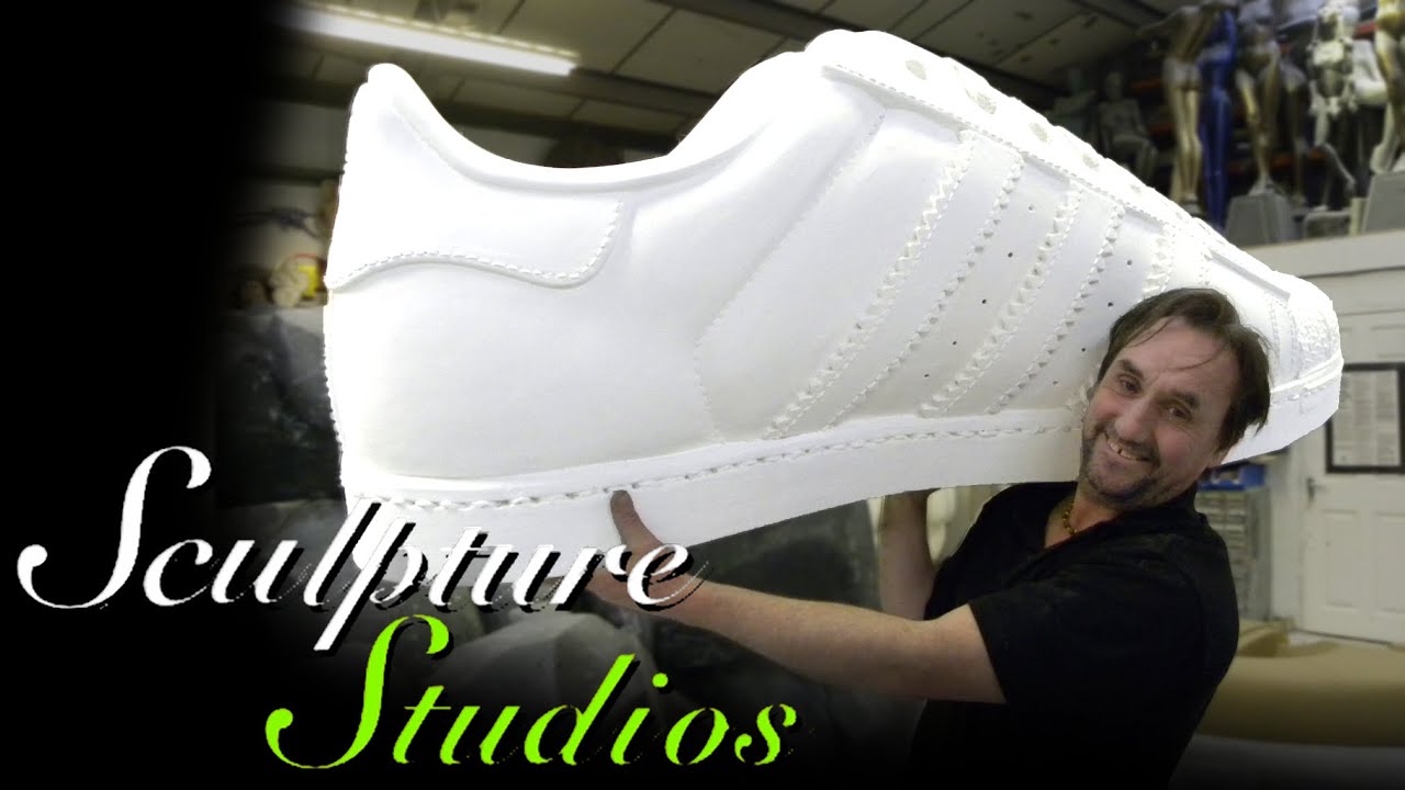 Adidas Polystyrene / Styrofoam Shoe by Sculpture Studios