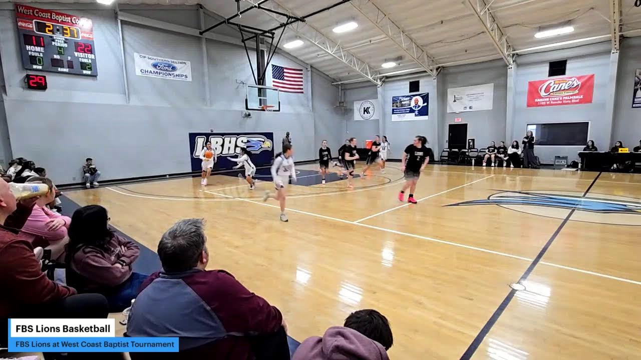 FBS Lady Lions vs First Baptist Defenders from California